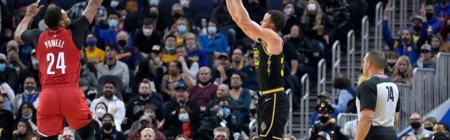 单场16个三分库里也做不到，但距离纪录更近了