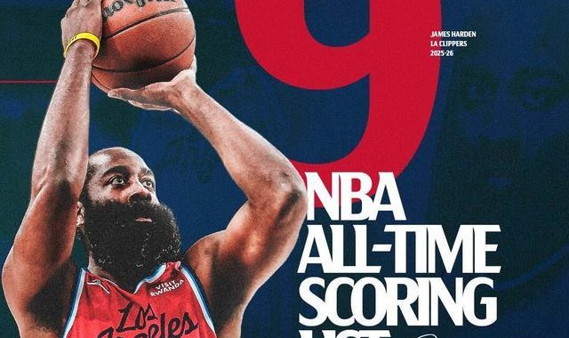 半岛体育入口-生涯里程碑！哈登超越奥尼尔升至历史得分榜第九